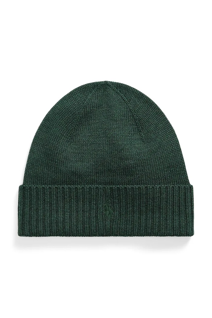 Polo Ralph Lauren Czapka męska wełniana zielony 710886137