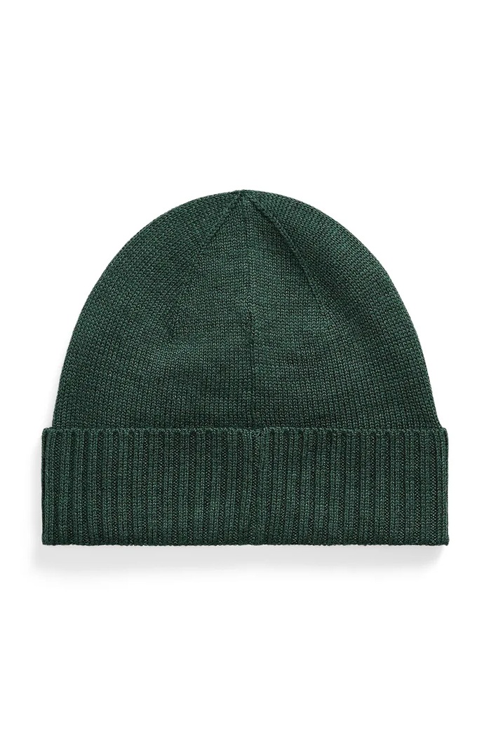 Polo Ralph Lauren Czapka męska wełniana 710886137 zielony AW24