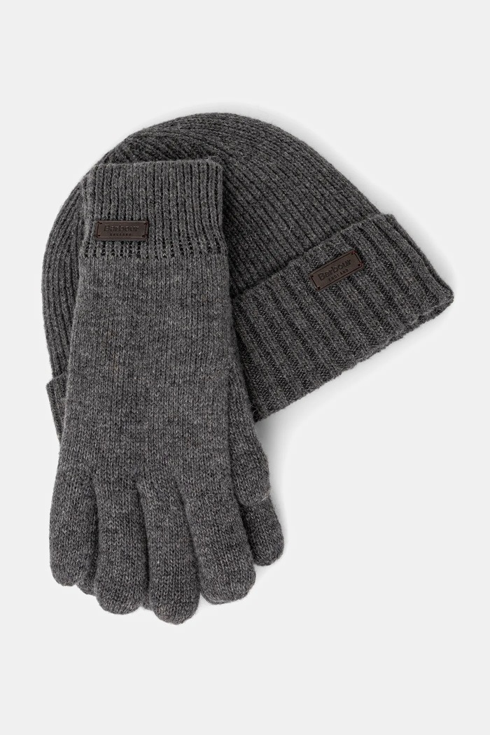 Barbour completo in lana grigio MGS0091