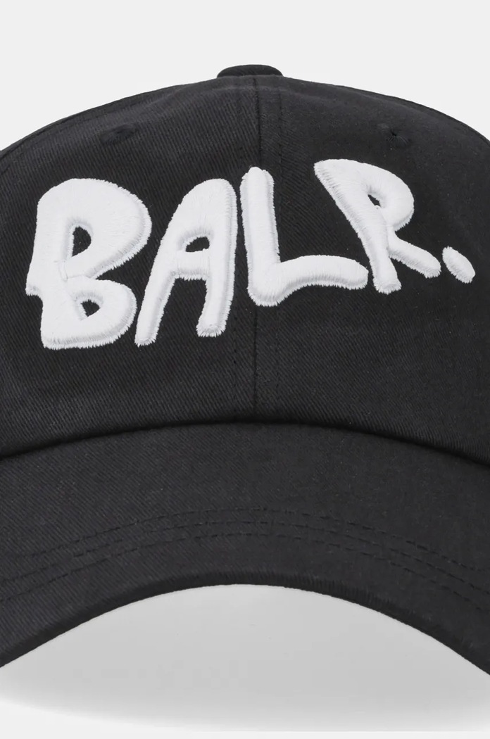 BALR. czapka z daszkiem bawełniana Game of the Gods B6110.1071 czarny AW24