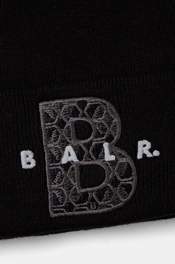 Akcesoria BALR. czapka z domieszką wełny B6120.1011 czarny