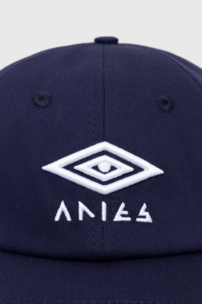 Aries cotton baseball cap Aries x Umbro Eye Cap UM90000.03 blue AW24