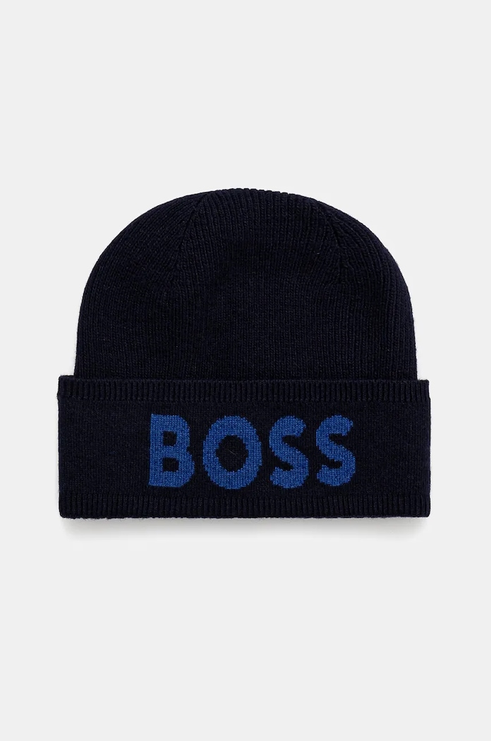 Kapa s dodatkom vune BOSS Planet friendly mornarsko plava 50524348
