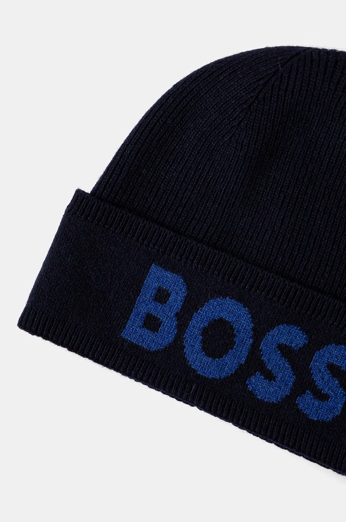 Dodaci Kapa s dodatkom vune BOSS 50524348 mornarsko plava