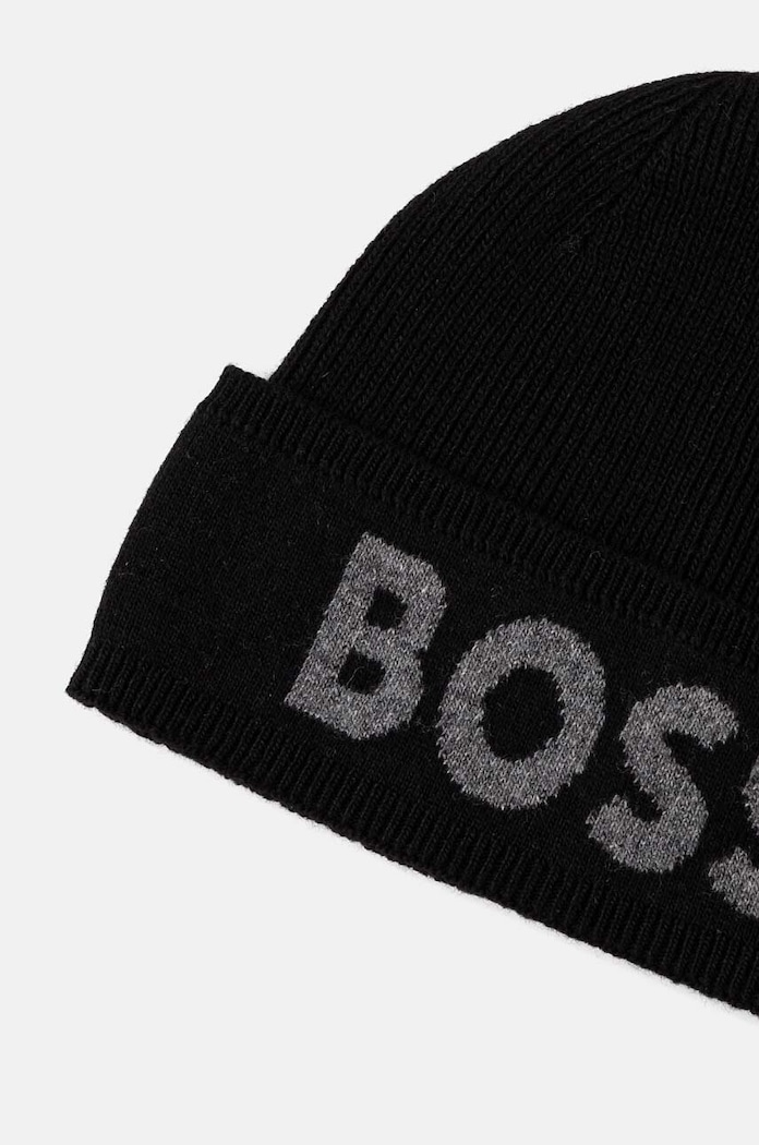 Kapa s primesjo volne BOSS 50524348 črna NC24
