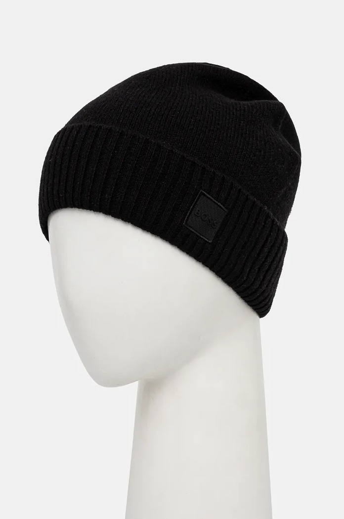 Vlnená čiapka Boss Orange Akaio_R_Hat 50522447 čierna AW25