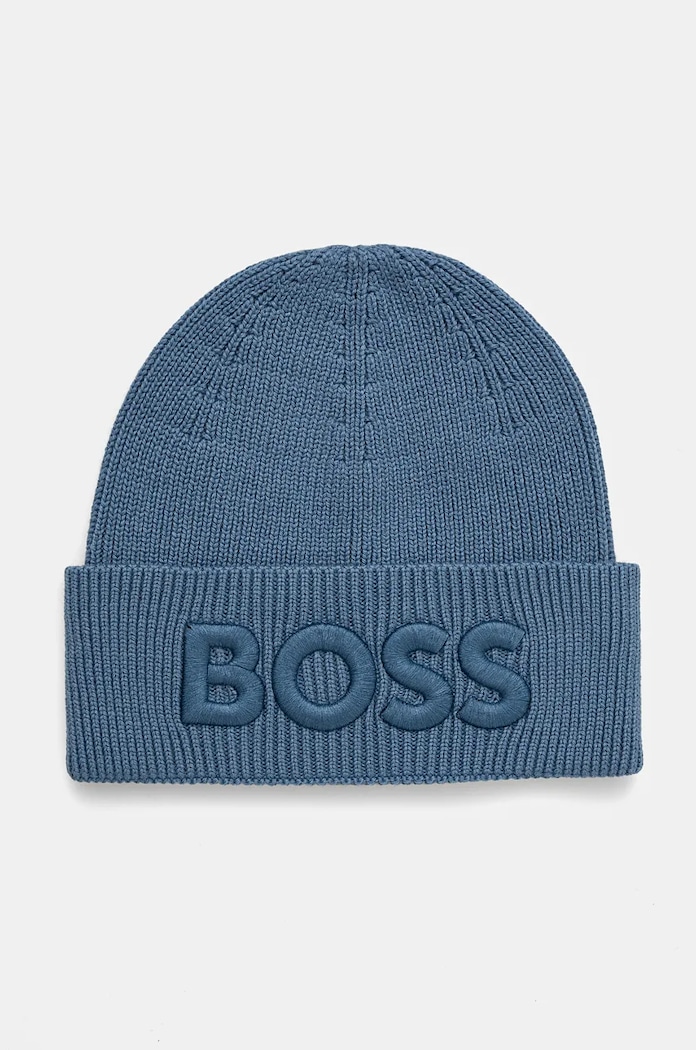 Μάλλινο σκουφί Boss Orange Bashinah μαλλί μπλε 50522449