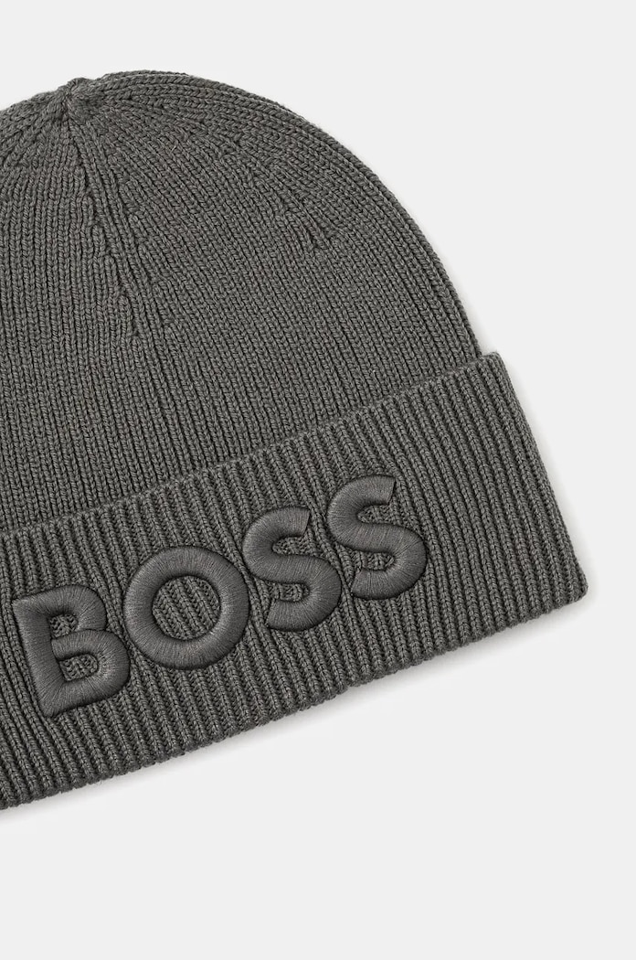 Аксесоари Вълнена шапка Boss Orange Afox_R 50522449 сив
