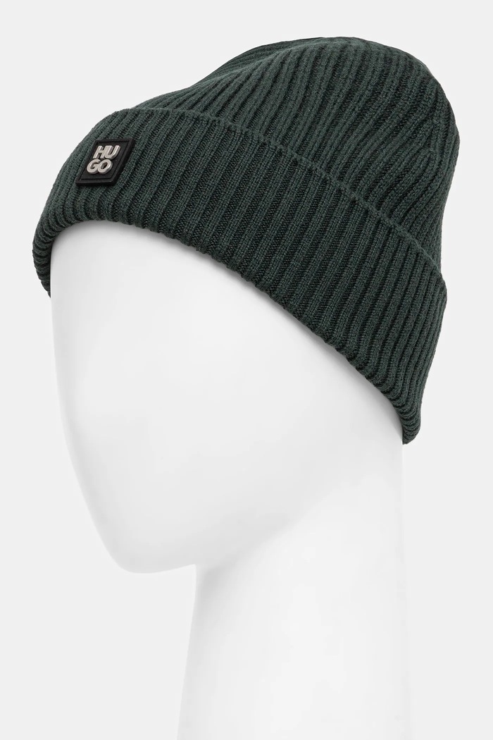 HUGO gyapjú sapka 50527250 zöld AW25