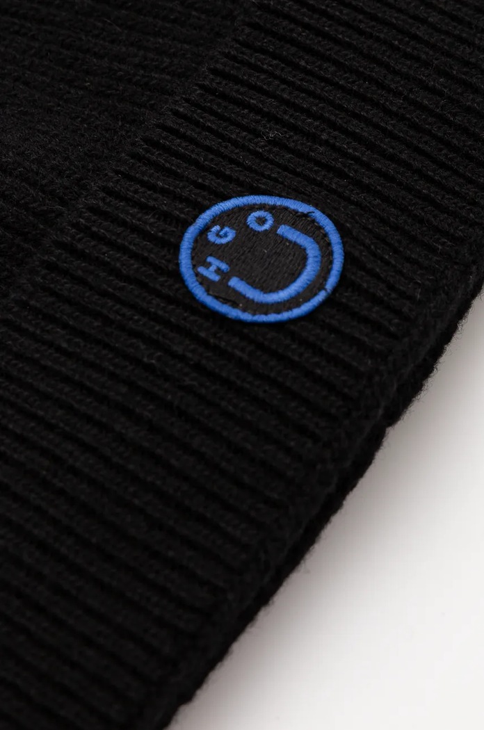 Hugo Blue caciula de lana 50527803 negru AW24