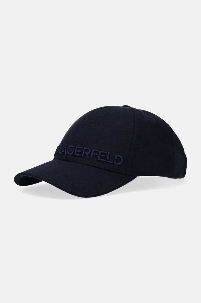 Karl Lagerfeld Μάλλινο γείσο Karl Lagerfeld σκούρο μπλε 544121.805614
