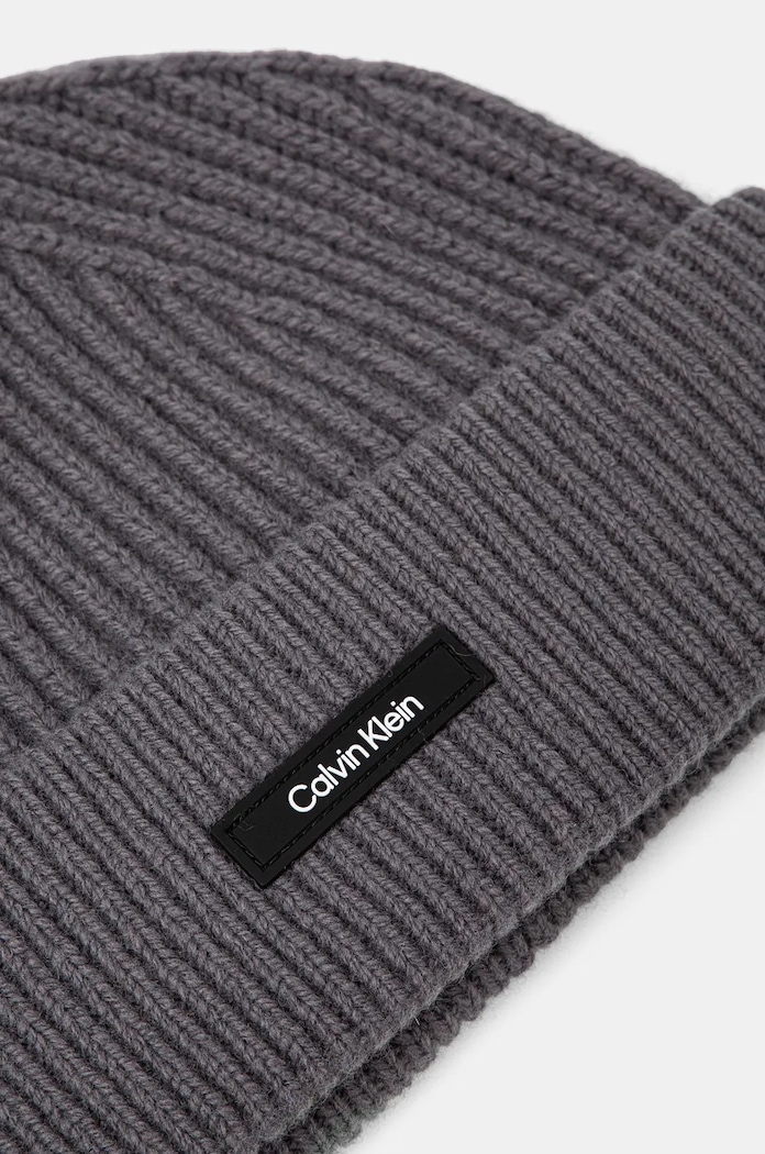 Doplňky Vlněná čepice Calvin Klein K50K512360 šedá