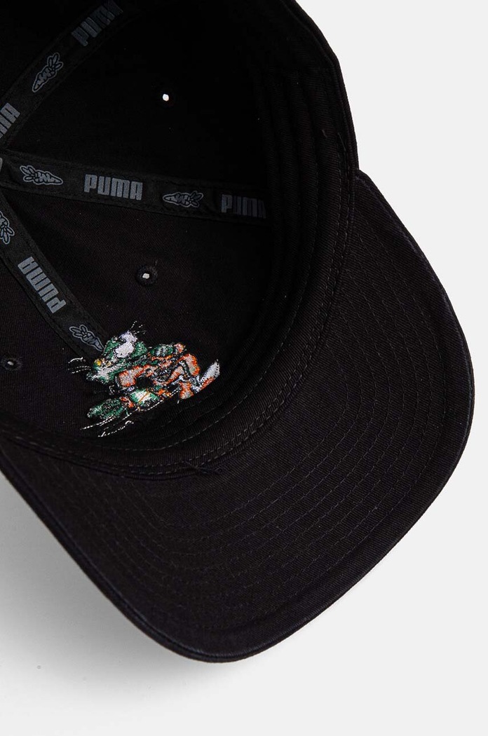 Puma șapcă de baseball din bumbac PUMA x CARROTS Dad Cap negru 25789.