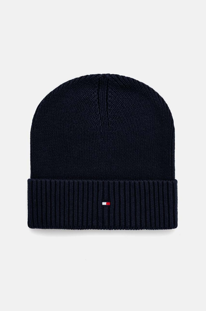 Tommy Hilfiger caciula din amestec de casmir imprimeu bleumarin AM0AM12796