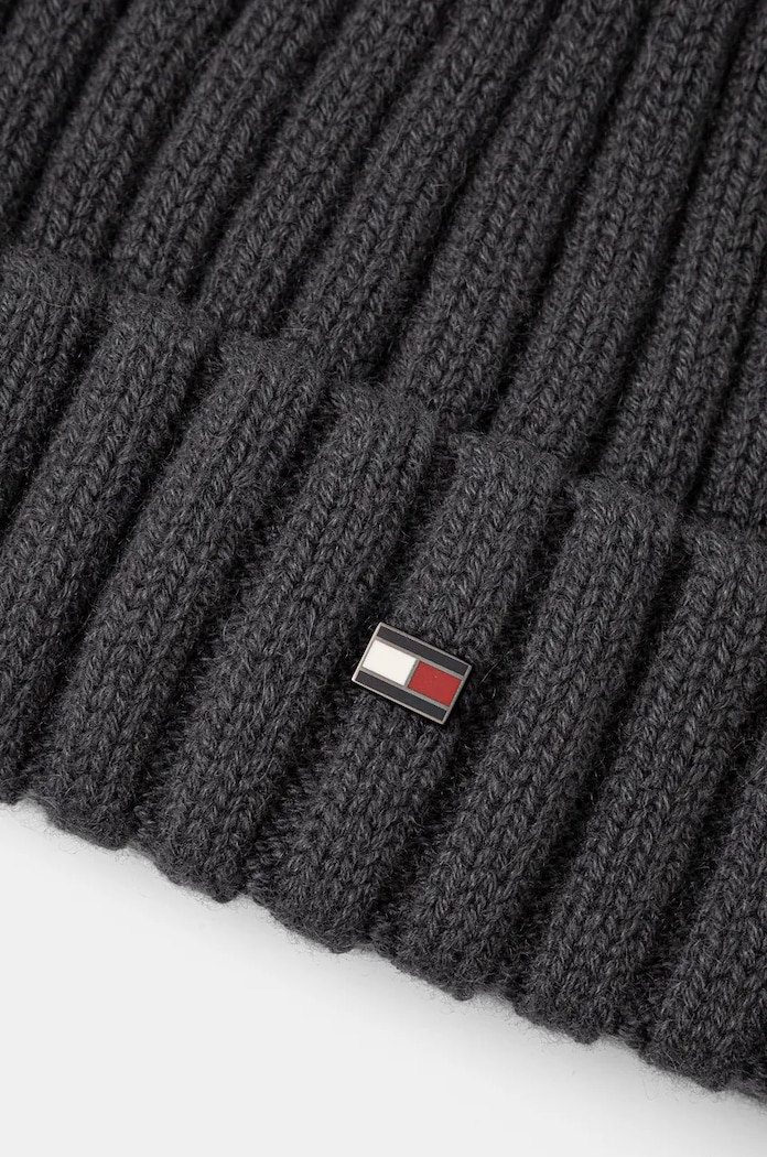 Akcesoria Tommy Hilfiger czapka wełniana AM0AM12798 szary