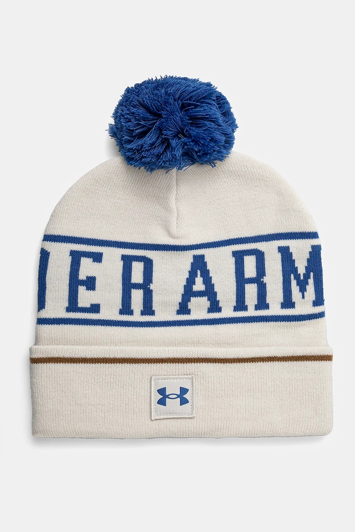 Шапка Under Armour средно дебел бежов 1386634