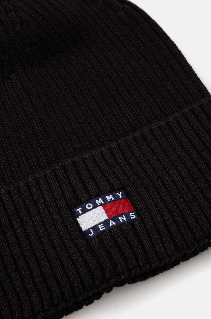 Akcesoria Tommy Jeans czapka bawełniana AM0AM13330 czarny