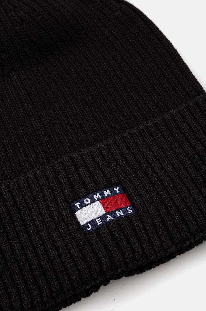 Akcesoria Tommy Jeans czapka bawełniana AM0AM13330 czarny