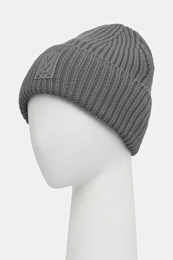 Vlnená čiapka MACKAGE JUDE.MZ sivá AW25