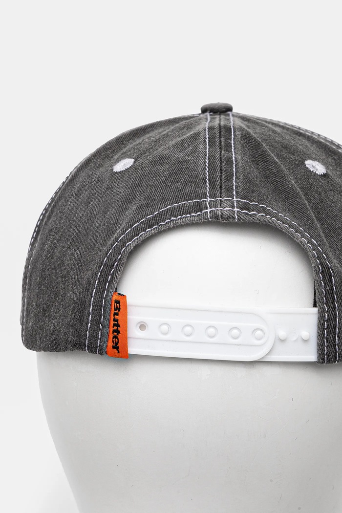 Akcesoria Butter Goods czapka z daszkiem bawełniana Jive Pinch Front Cap BG243803 czarny