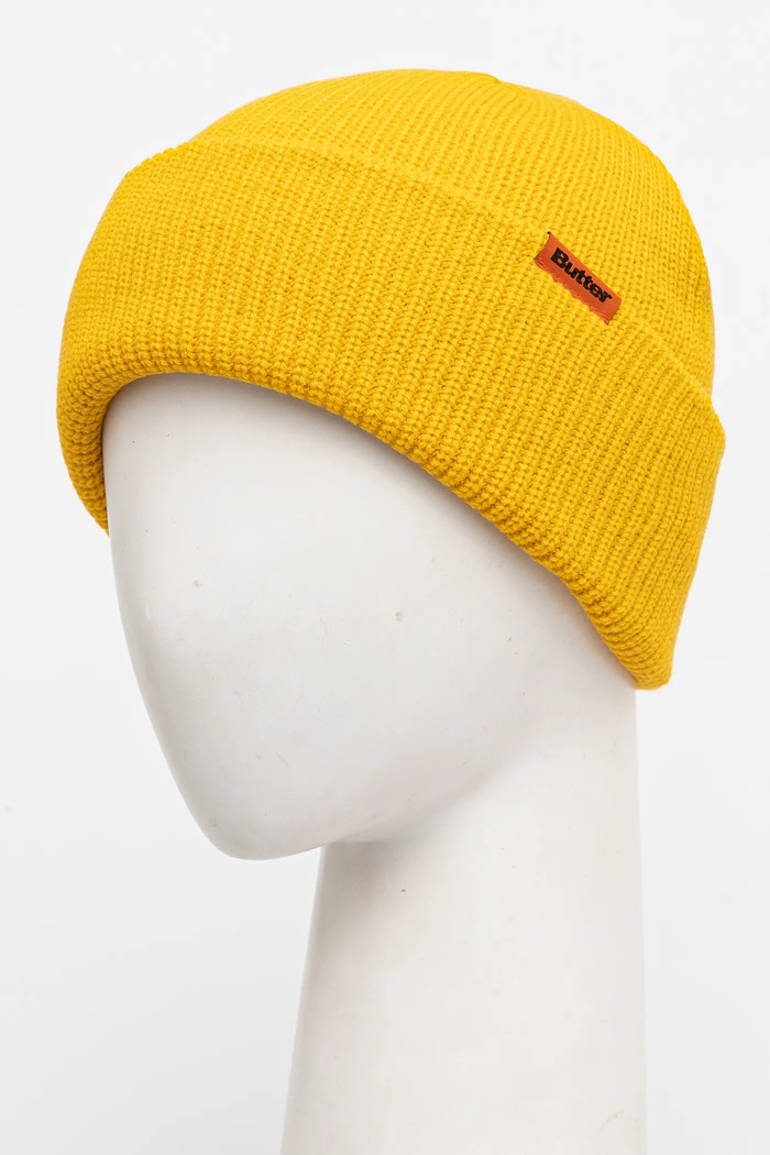 Akcesoria Butter Goods czapka Tall Wharfie Beanie BG243811 żółty