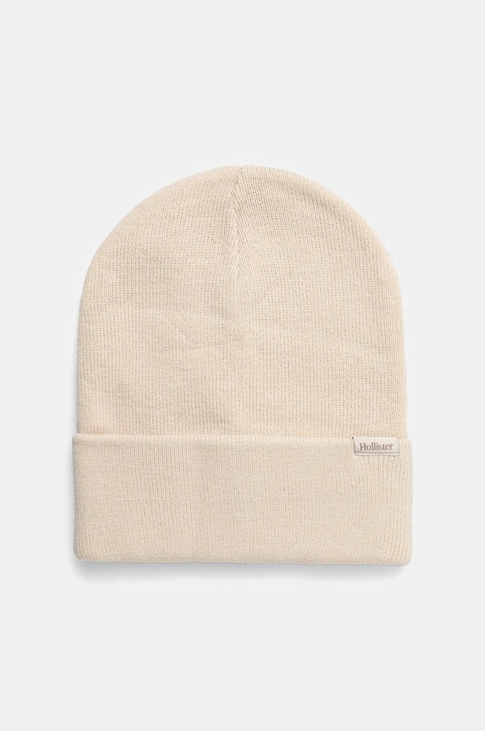 Шапка Hollister Co. средно дебел бежов KI312.4035.400