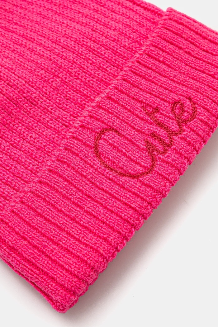 Doplňky Čepice z vlněné směsi United Colors of Benetton 6LOWDA015 růžová