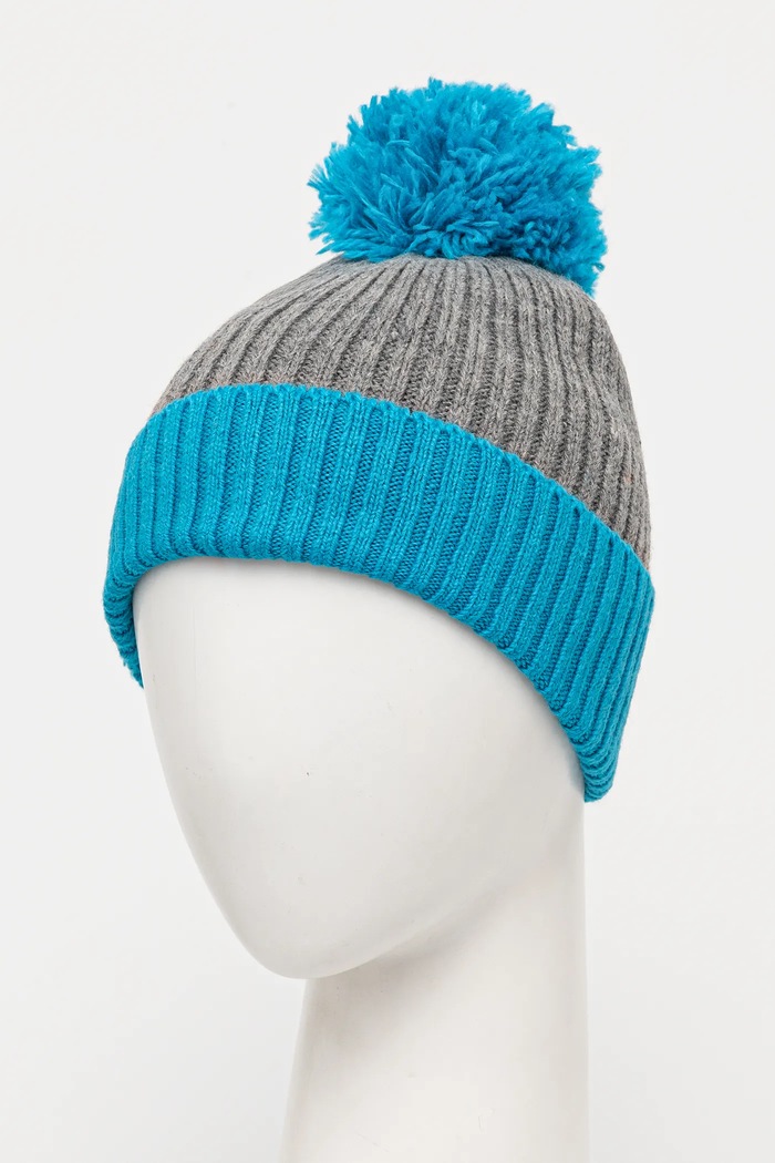 Čepice z vlněné směsi United Colors of Benetton 6LOWDA014 modrá AW24