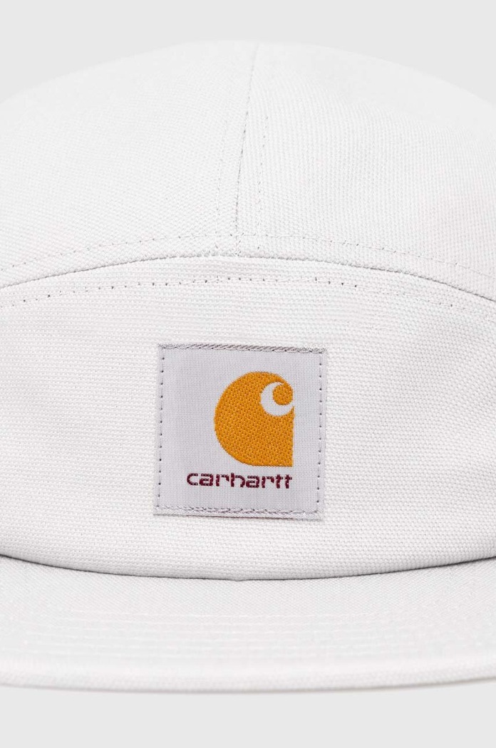 Хлопковая кепка Carhartt WIP Backley Cap I016607.29JXX серый AW24
