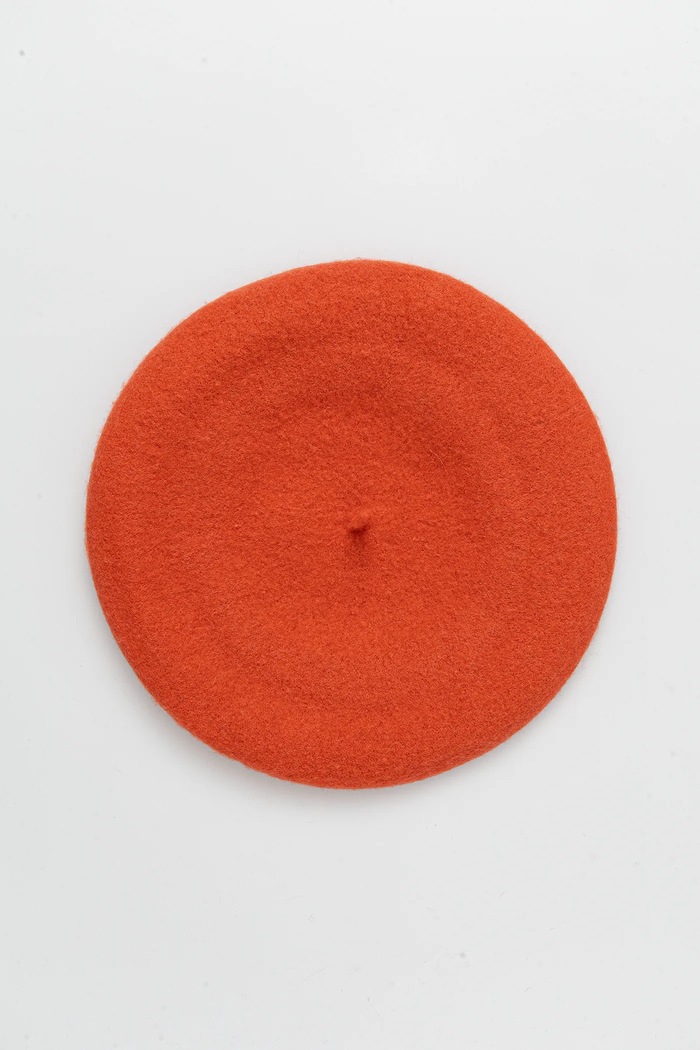 United Colors of Benetton gyapjú barrett sapka 6HPKD41HF narancssárga AW25