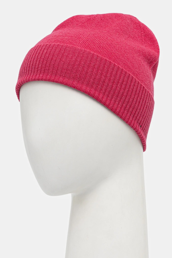 Akcesoria United Colors of Benetton czapka wełniana 1002DA010 różowy