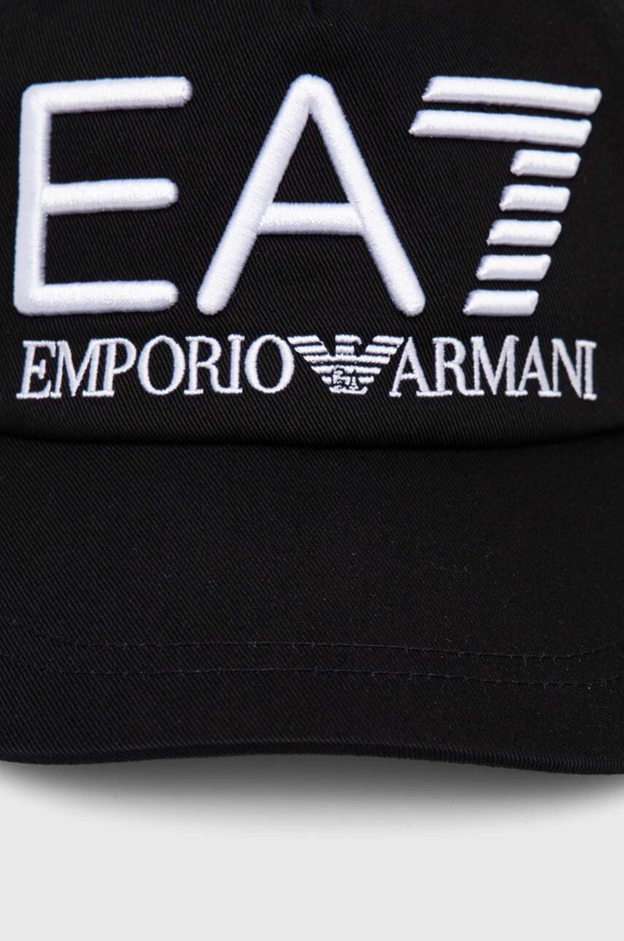 Bavlnená šiltovka EA7 Emporio Armani CC980.245091.42520 čierna AW24