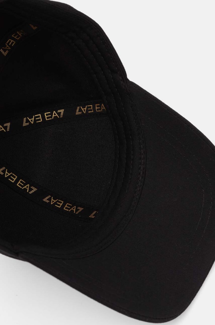 Bavlnená šiltovka EA7 Emporio Armani čierna AF11989.7X000005.MC021