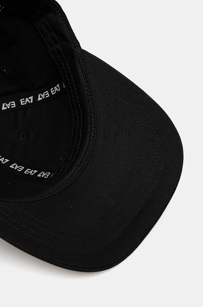 Bavlnená šiltovka EA7 Emporio Armani čierna 4F101.245115.00020