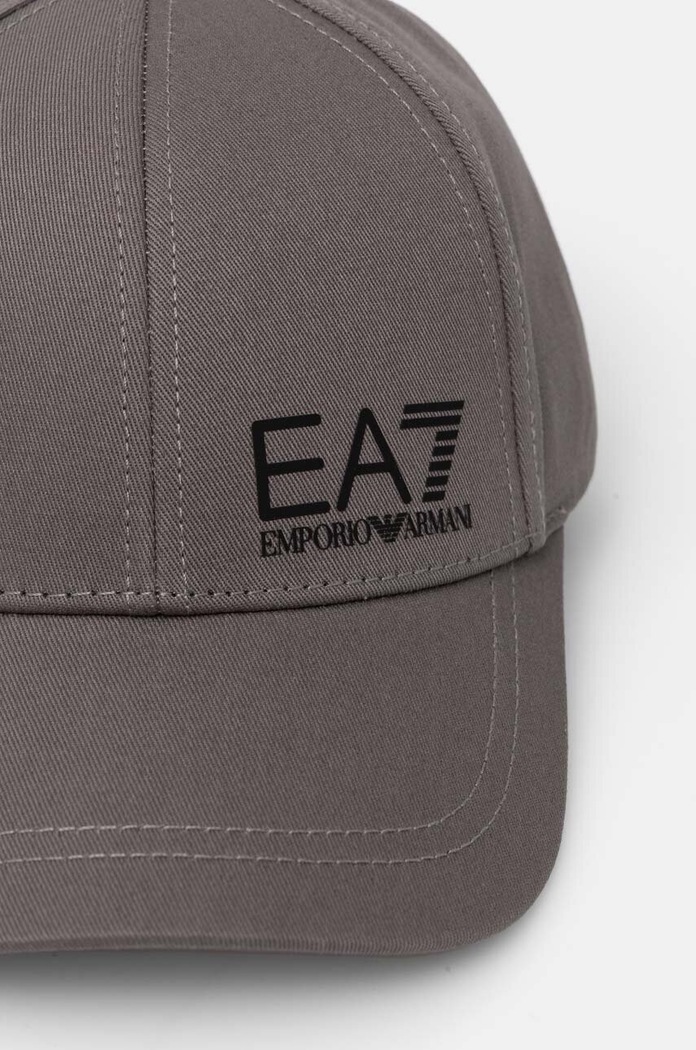 Doplňky Bavlněná baseballová čepice EA7 Emporio Armani AF11989.7X000005.M8049 šedá