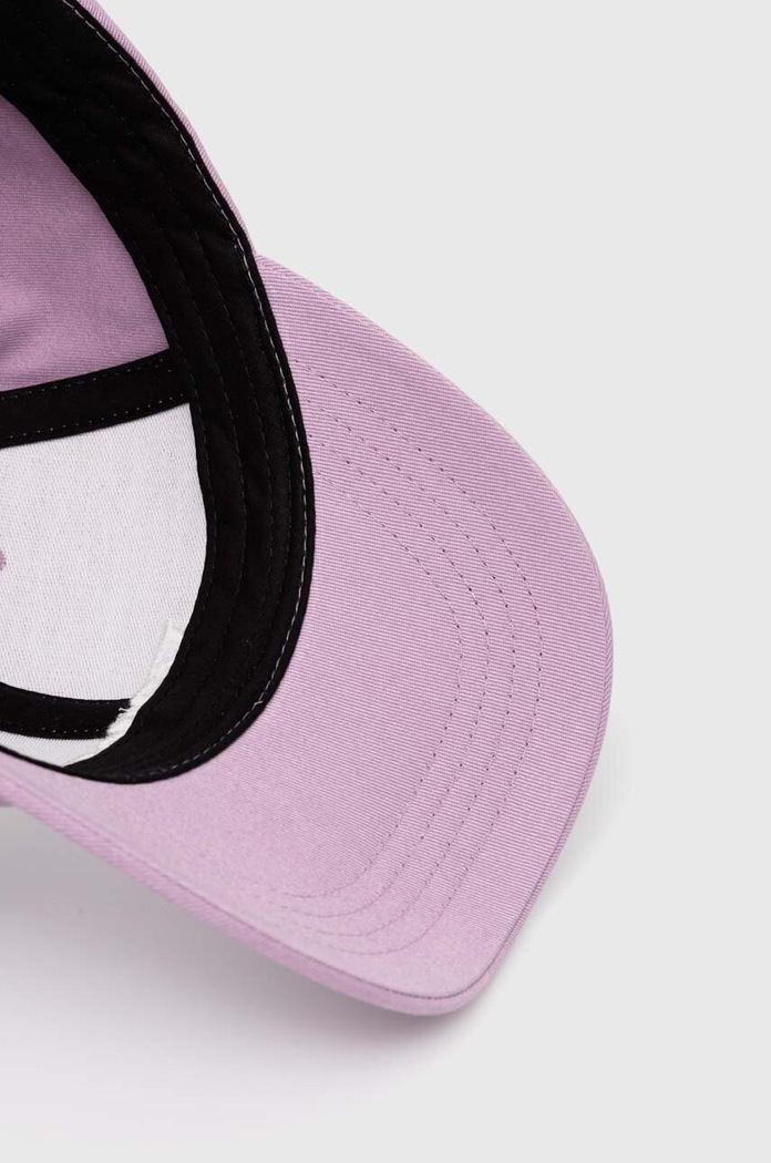 Vans czapka z daszkiem bawełniana fioletowy VN0008P6D451