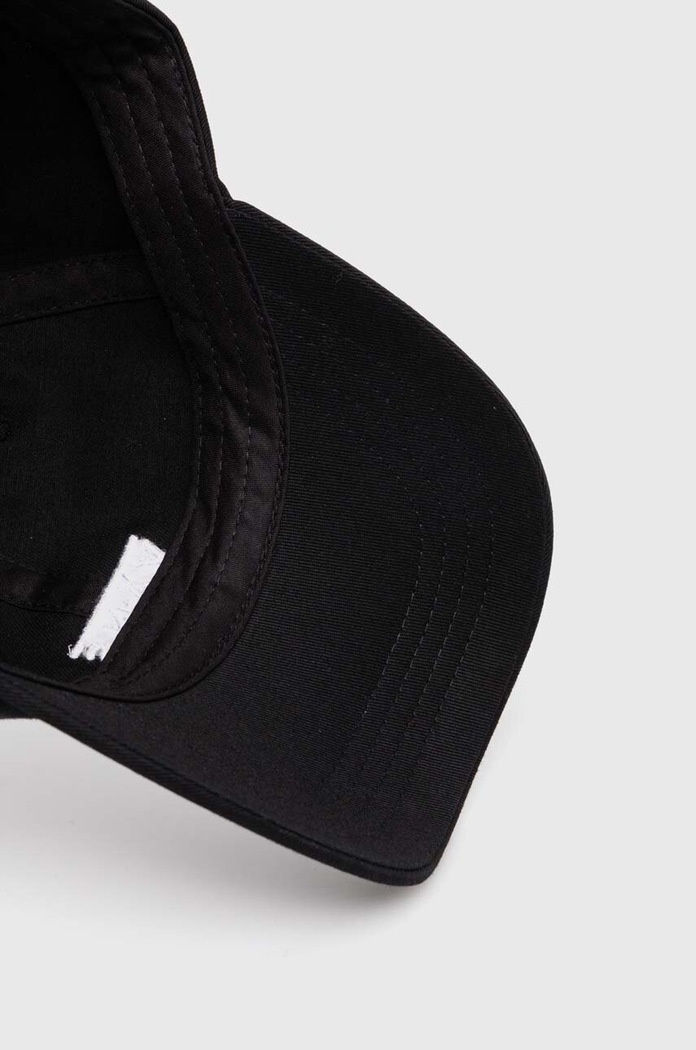 Βαμβακερό καπέλο του μπέιζμπολ Vans μαύρο VN000HS6BLK1