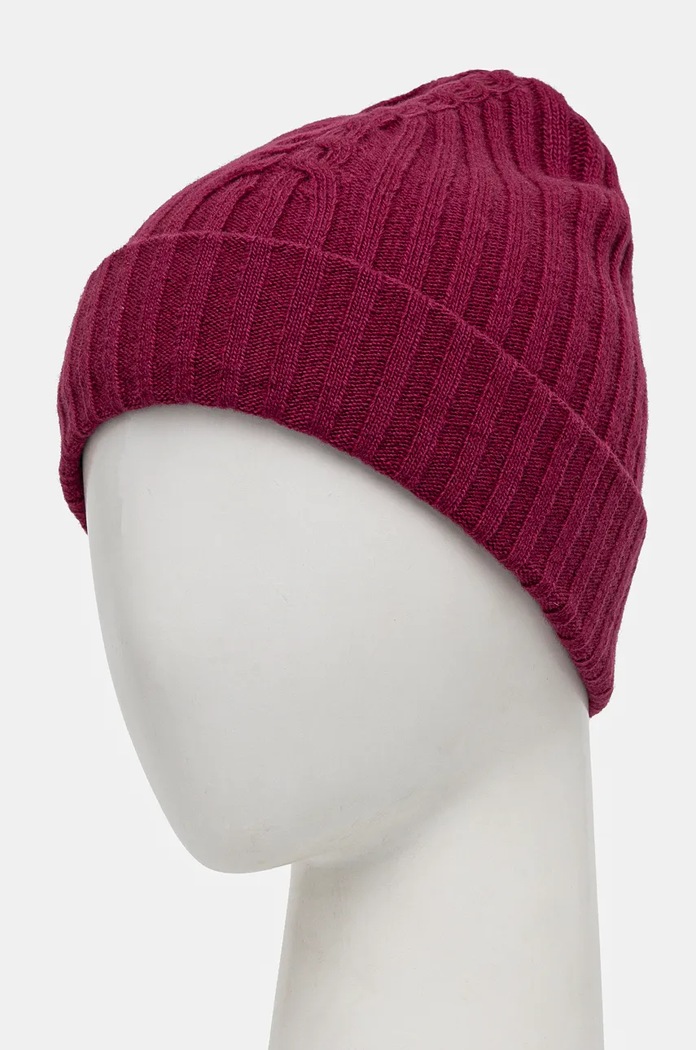 United Colors of Benetton czapka z dodatkiem wełny 1244DA011 fioletowy AW25