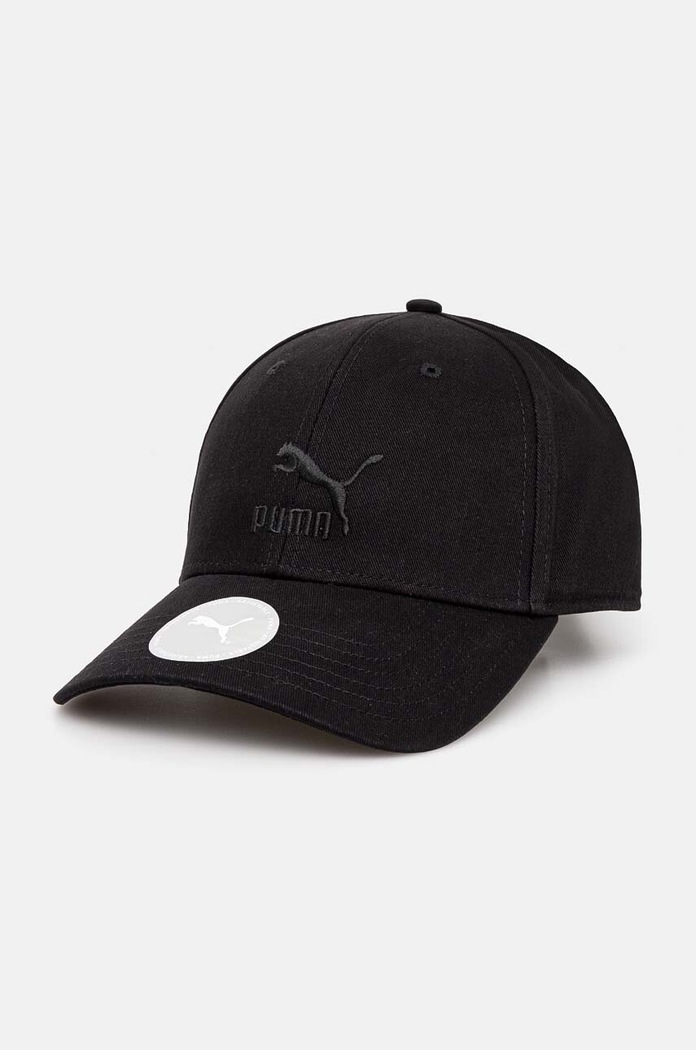Bavlnená šiltovka Puma Classics BB Cap bavlna čierna 025678
