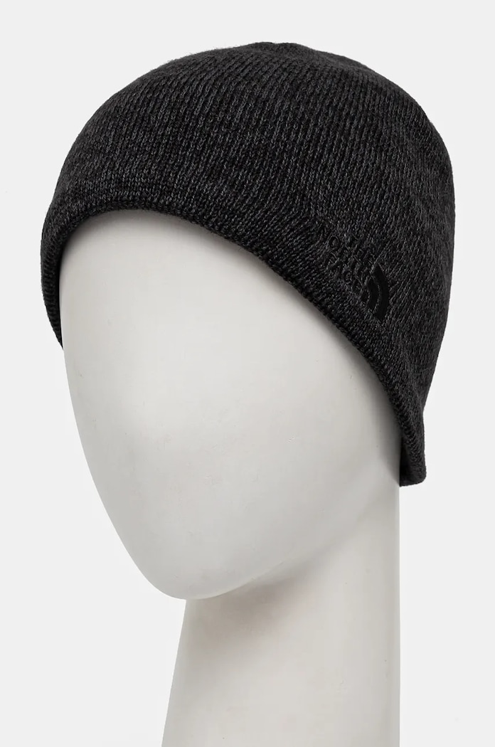 Σκουφί από μείγμα μαλλιού The North Face Jim Beanie NF0A8CQ2KS71 μαύρο AW24