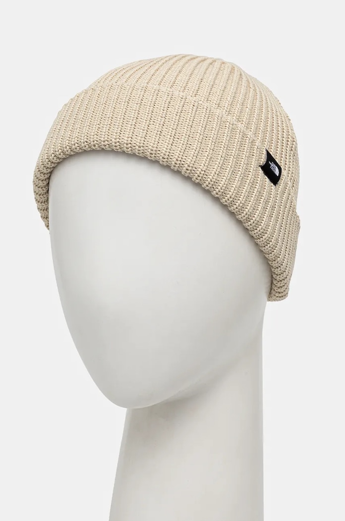The North Face czapka TNF Fisherman Beanie NF0A55JG3X41 beżowy AW24