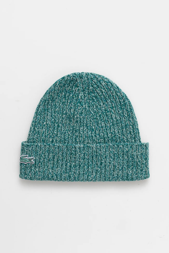 Lacoste czapka wełniana wełna zielony RB4737