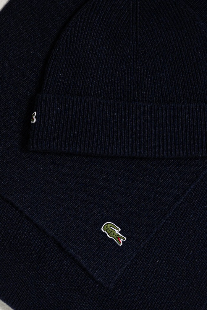 Вълнени шапка и шал Lacoste RB5385
