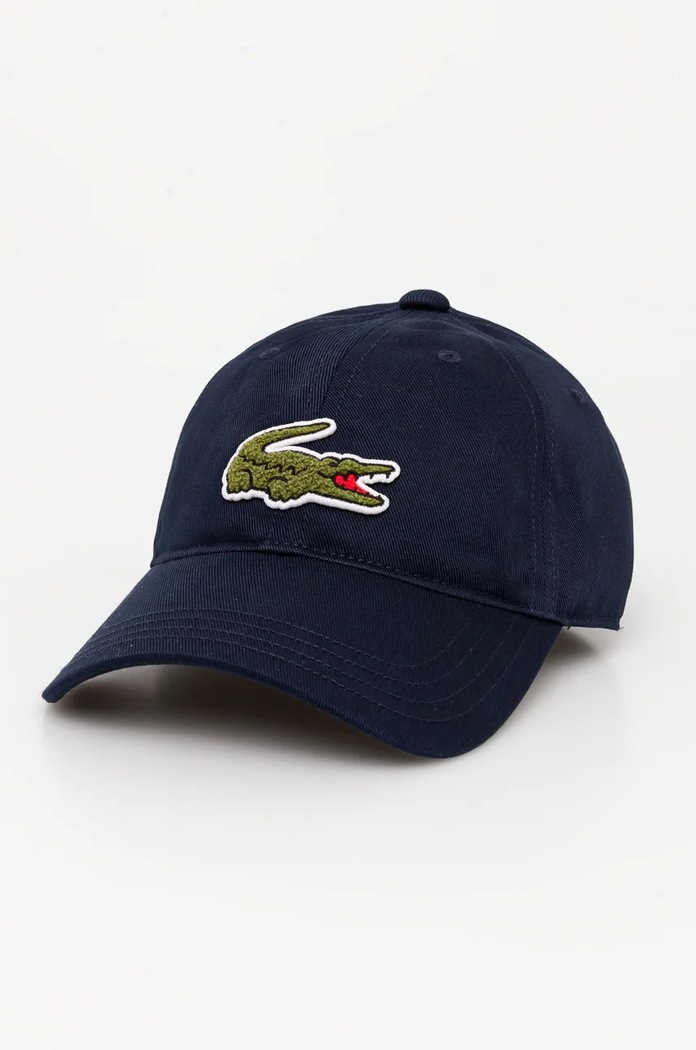 Kšiltovka Lacoste bavlna námořnická modř RK3186