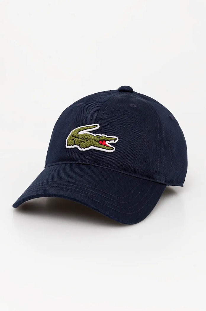 Kšiltovka Lacoste bavlna námořnická modř RK3186
