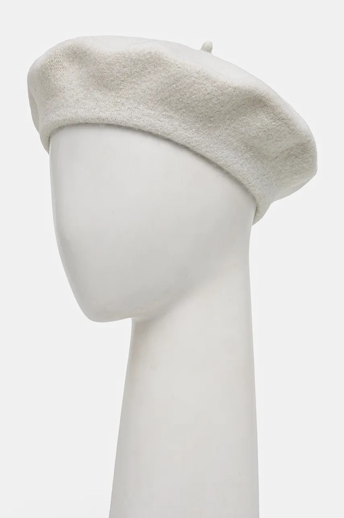 Sisley beret wełniany wełna zielony 6GCVW41A4