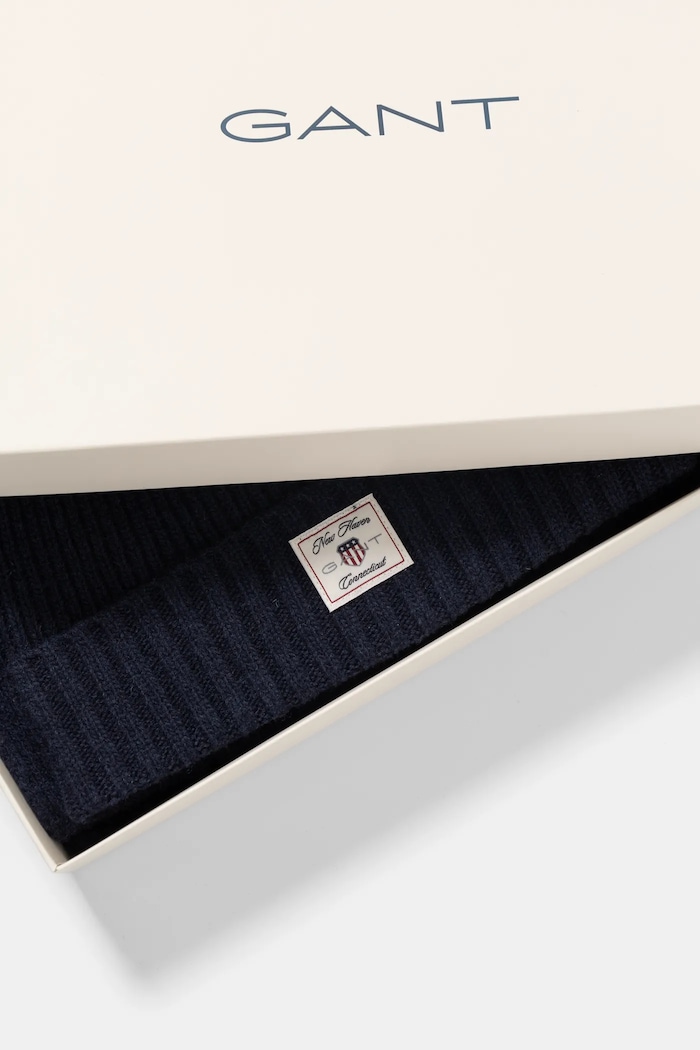 Gant caciula si fular din lana 9990018 bleumarin