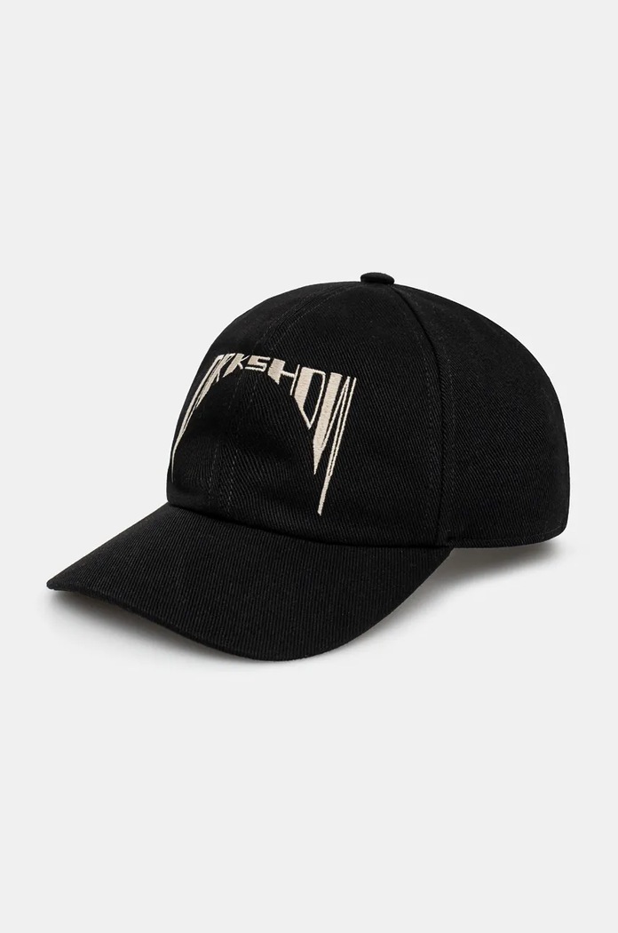 Rick Owens cotton baseball cap Baseball Cap Planet friendly black DA02D2478.DOEM10