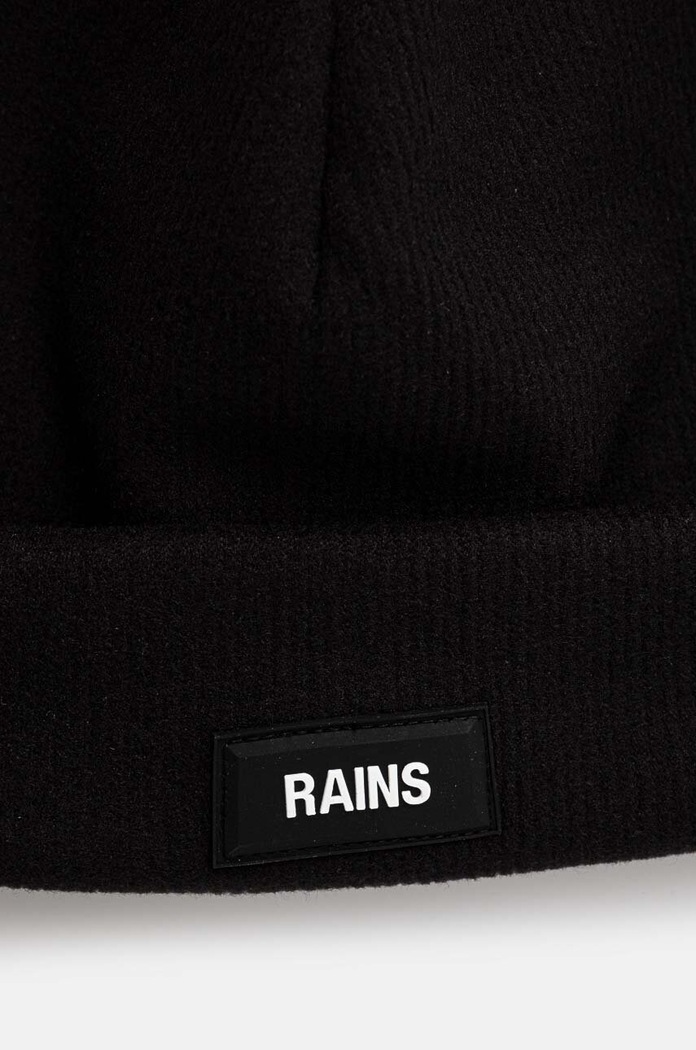 Rains czapka Ribbed Fleece Beanie T1 20360.01 czarny AW24