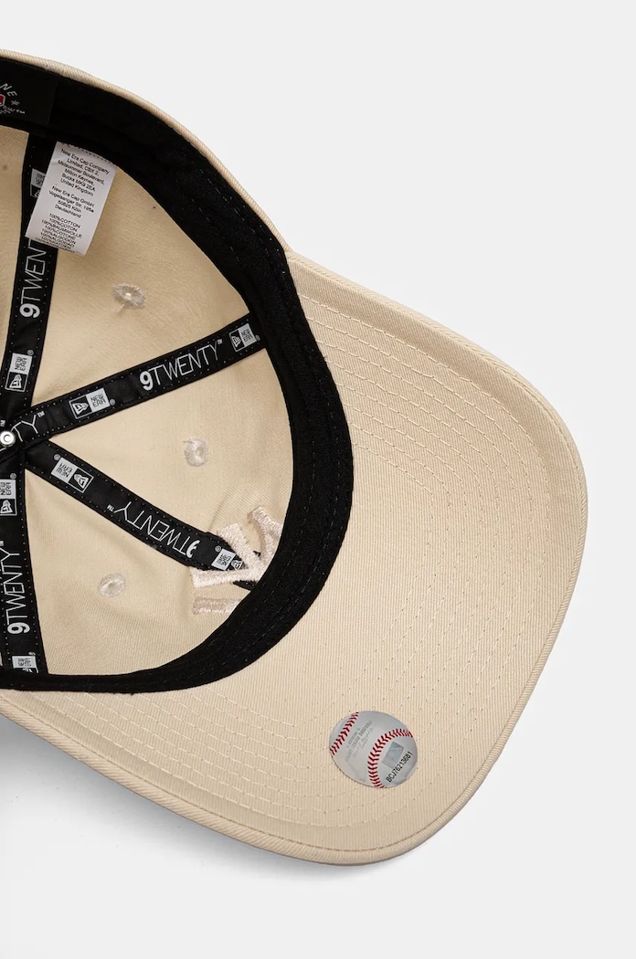 New Era czapka z daszkiem bawełniana NEW YORK YANKEES beżowy 60565106